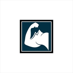 mountain logo vector template strong