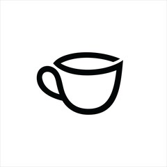 mug template vektor logo inisial s