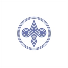 lilies logo vector modern template