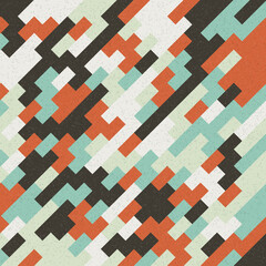 Abstract Geometric Pattern generative computational art illustration