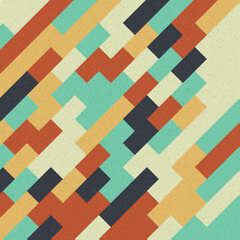 Abstract Geometric Pattern generative computational art illustration