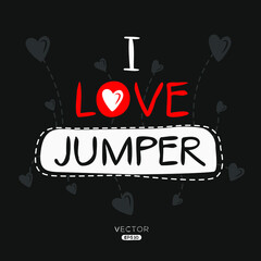 Fototapeta premium Creative Jumper lettering, Can be used for stickers and tags, T-shirts, invitations, vector illustration.