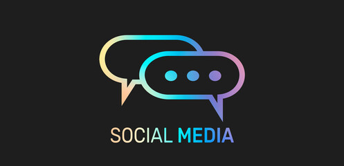 social media hologram icon