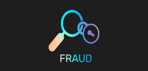 Fraud and security hologram icon