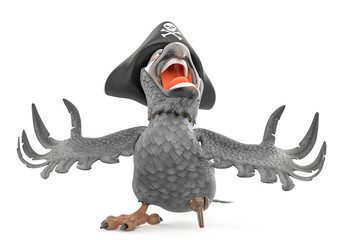 parrot cartoon is so angry