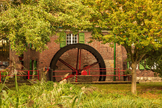 Wasserrad der Bongartzm&uuml;hle in Viersen