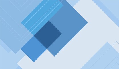 Blue color background with abstract shapes vector design