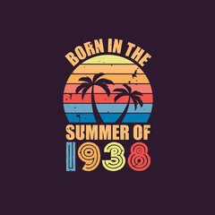 Born in the summer of 1938, Born in 1938 Summer vintage birthday celebration