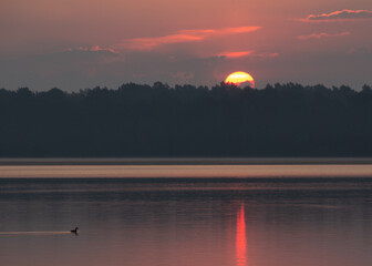 Sunrise over the lake