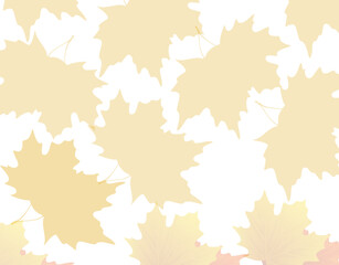 autumn leaf background with transparent color gradation
