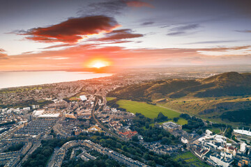 erial view of Holyrood Park is the largest of Edinburgh's royal parks. Edinburgh's Holyrood Park popular tourist destinations in the city. People enjoy the beautiful lakes, ponds, natural woodlands