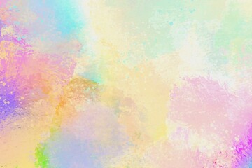 Fototapeta na wymiar abstract colorful grunge watercolor background in warm tones, watercolor paint stains, textured colorful wallpaper for editing, rainbow template with space for text, colorful watercolor cover design 