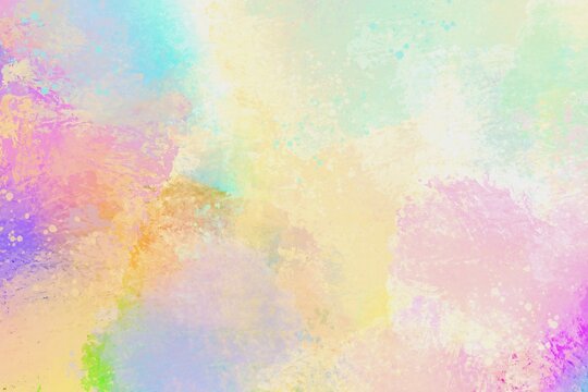 abstract colorful grunge watercolor background in warm tones, watercolor paint stains, textured colorful wallpaper for editing, rainbow template with space for text, colorful watercolor cover design 
