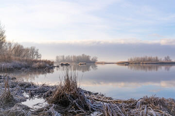 river in winter