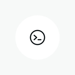 Console Programming Code vector sign icon