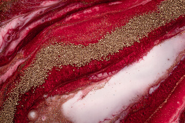 Epoxy resin art. Abstract composition for your design. Macro photo.