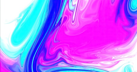 Colorful paint mix with gradient vivid colors