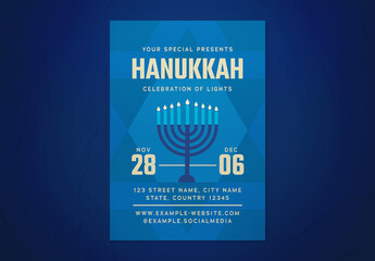 Hanukkah Flyer Layout
