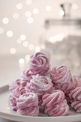 Zephyr or Zefir, like marshmallow, white