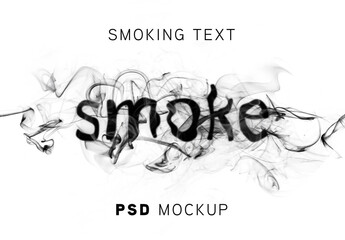 Smoking Text Effect