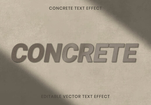 Concrete Texture Text Effect Editable Layout
