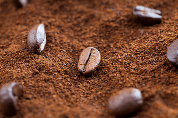 roasted coffee for making drinks