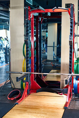 sports equipment without people, indoors
