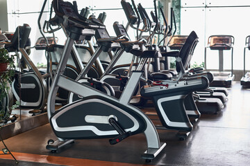 sports equipment without people, indoors