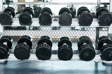 sports equipment without people, indoors