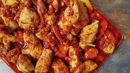 Chicken fillet with spicy spices with a distinctive aroma