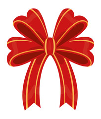 red and gold bow ribbon