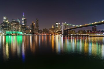 Fototapeta na wymiar city at night New York