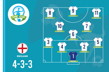 tournament soccer english lineup