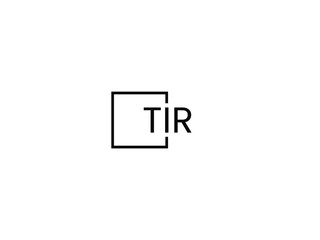 TIR letter initial logo design vector illustration