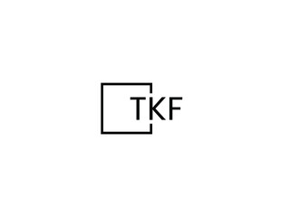 TKF letter initial logo design vector illustration
