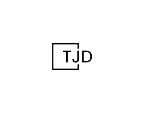 TJD letter initial logo design vector illustration