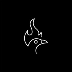 logo line chichen , logo chicken abstract ,  Line Art Chicken Logo Design Inspirational designs, illustrations, and graphic