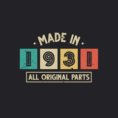 Made in 1931 All Original Parts