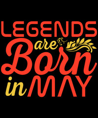 legends are borns in December t-shirt design