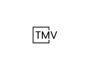 TMV letter initial logo design vector illustration