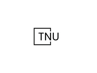 TNU letter initial logo design vector illustration