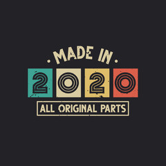 Made in 2020 All Original Parts