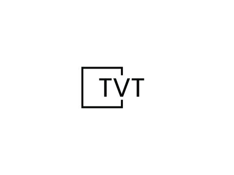 TVT letter initial logo design vector illustration