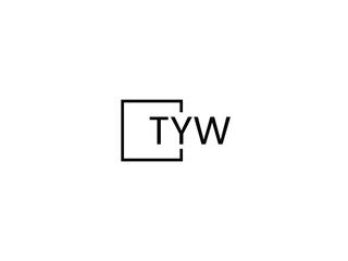 TYW letter initial logo design vector illustration