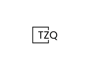 Obraz premium TZQ letter initial logo design vector illustration