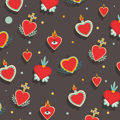 hearts lovely pattern