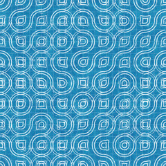 Seamless bright blue blueprint pattern for textile and print. High quality illustration. Technical engineering blue-print draft design. Graphic motif for background, wallpaper, or surface design print