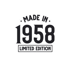 Made in 1958 Limited Edition