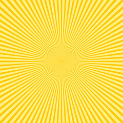 Obraz premium Illustration of yellow orange abstract sun rays