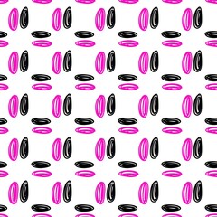Obraz premium seamless pattern of black and pink color